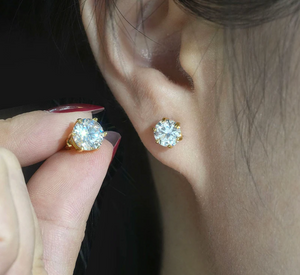 Moissanit Ohrstecker Ohrringe